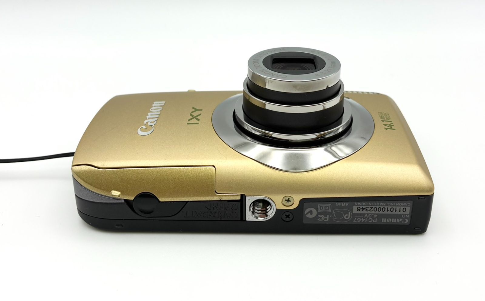 極美品 完動品】付属品完品 Canon デジタルカメラ IXY 10S ゴールド