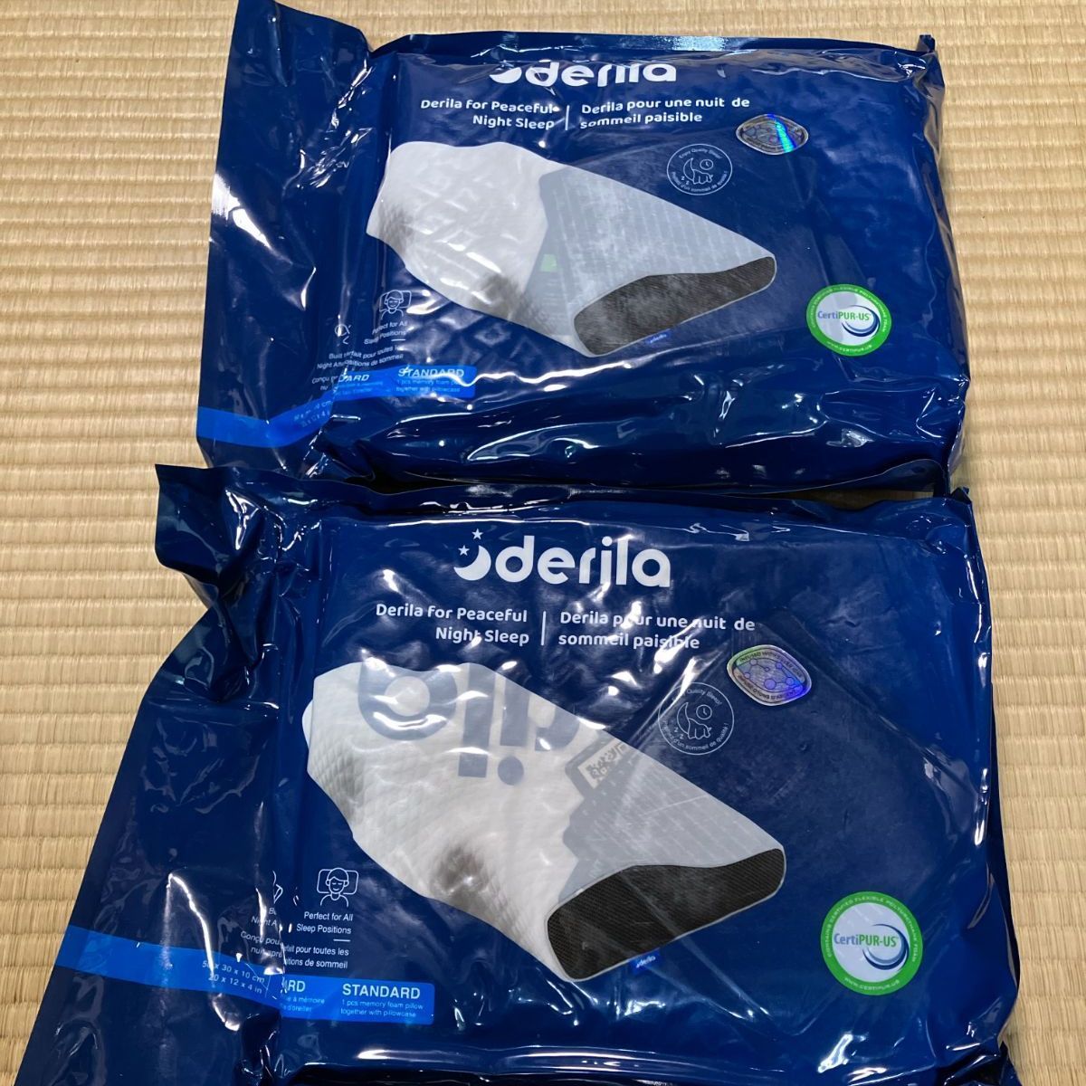 Derila　形状記憶フォーム　枕　未開封　新品  店舗受け渡しのみ Derila 頚椎ネックピロー 睡眠用 形状記憶フォーム