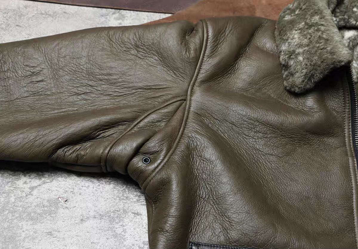 全 ♥ G 1パイロット防寒 ムートン 羊羔毛 一体型レザージャケット 天然羊革 ムートンジャケット 冬用 本革ファー 空軍 フライト コート K シングルライダース レザージャケット ライダース ジャケット アウター