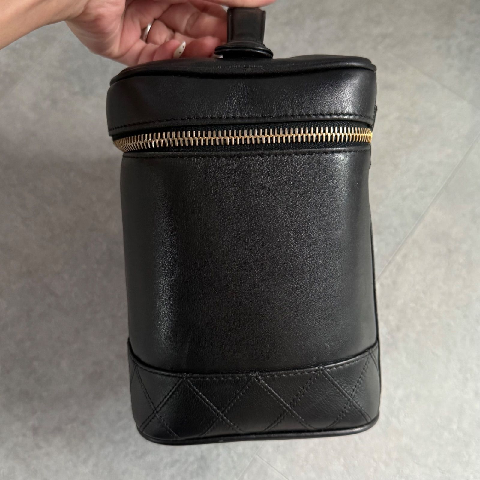 CHANEL シャネル ビコローレ ココマーク バニティバック ブラック