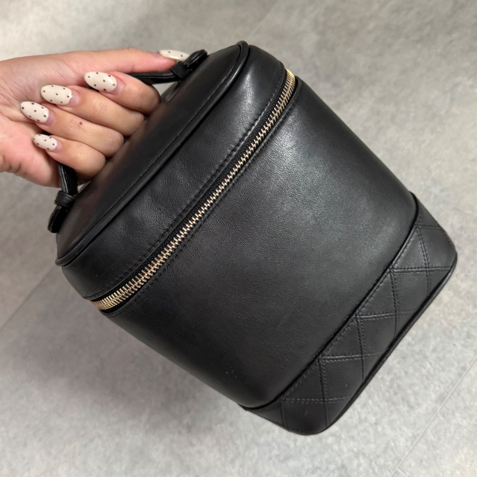 CHANEL シャネル ビコローレ ココマーク バニティバック ブラック