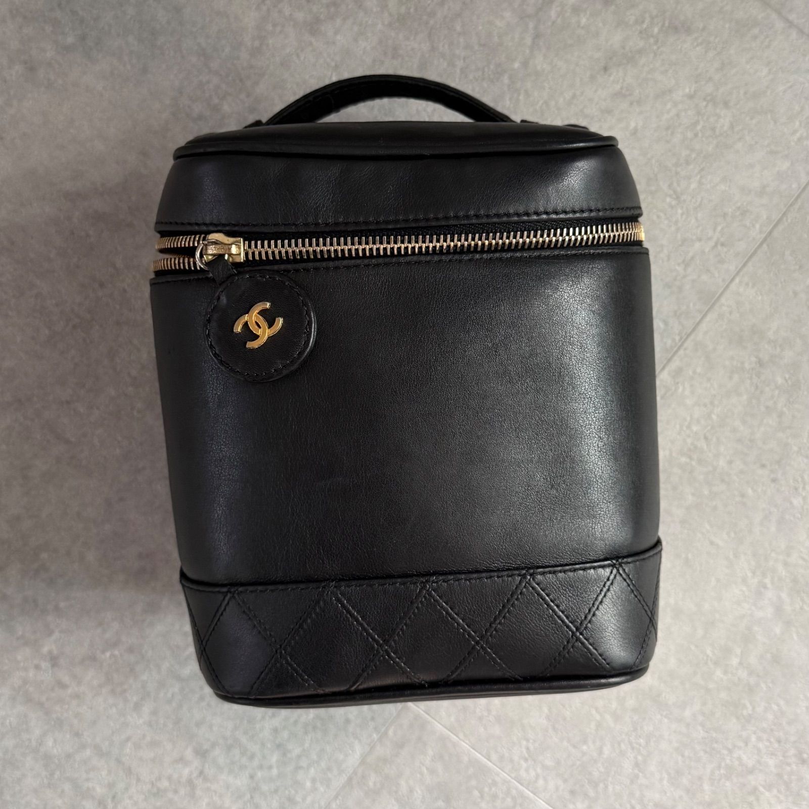CHANEL シャネル ビコローレ ココマーク バニティバック ブラック