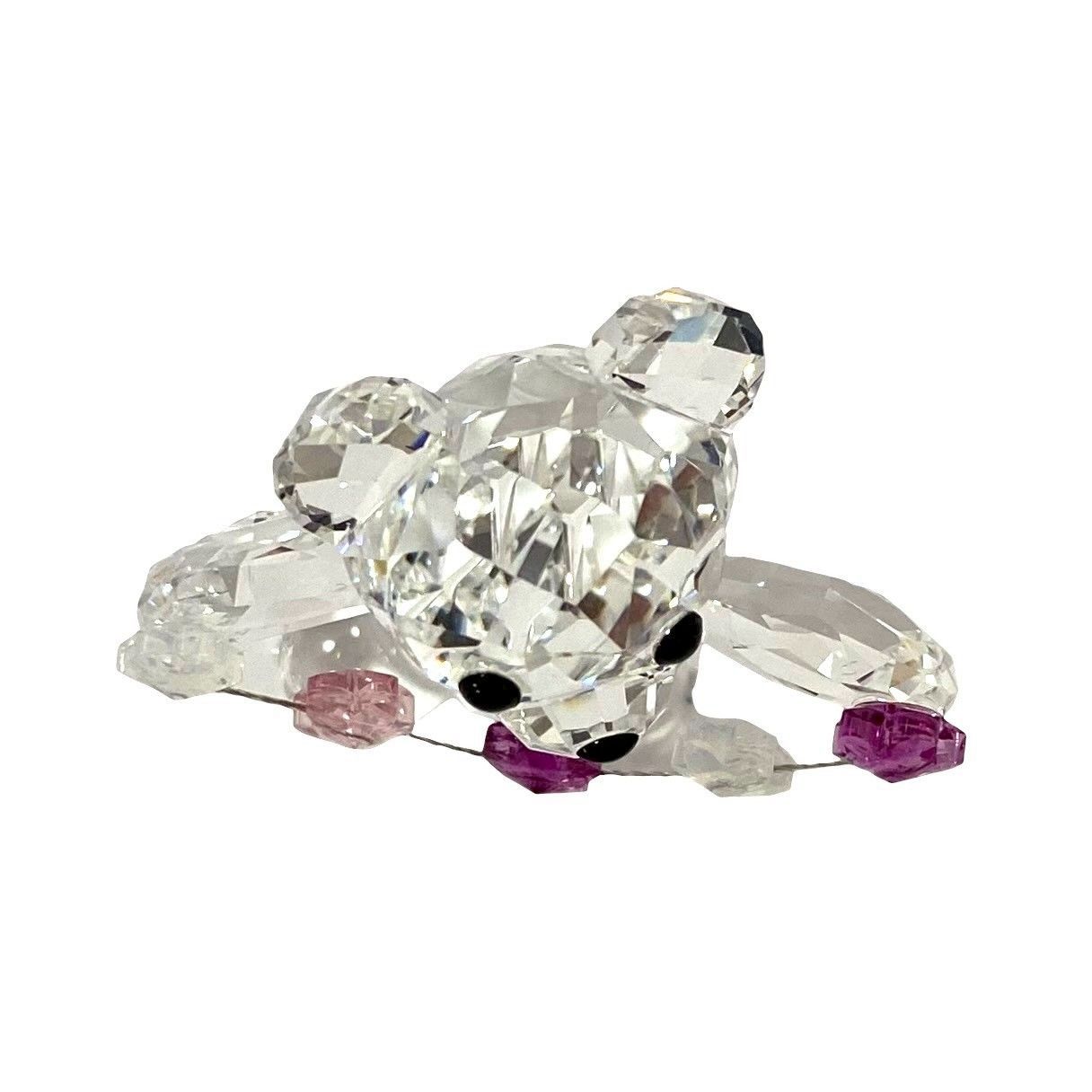 Y【SWAROVSKI】クリスベア フラワー フォー ユー 花をあなたに