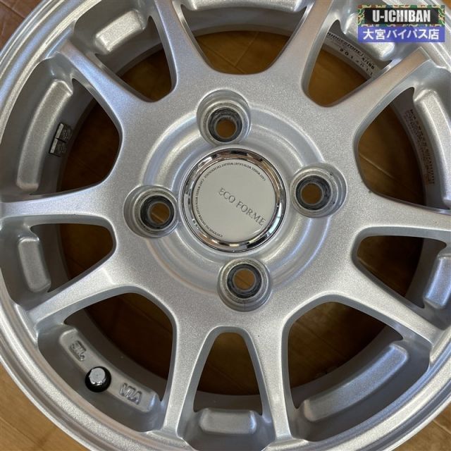 ECO FORME 4 0 J 13インチ 45 H 100 ホイールのみ 4本 セット スタッドレス用にも N BOX ONE WGN タント スペーシア アルト 等 004 13インチ ホイール