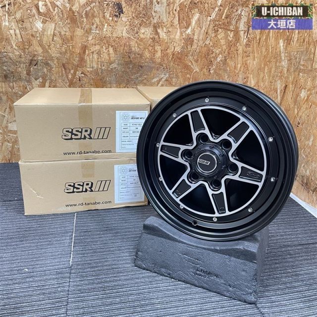 アウトレット SSR ディバイドMK 6 17インチ 5 J 38 H 139 ホイール4本 フラットBKポリッシュ ハイエース 002