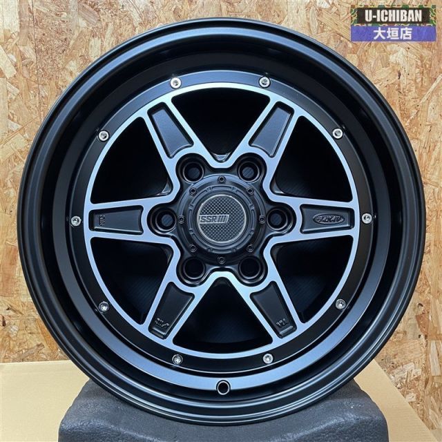 アウトレット SSR ディバイドMK 6 17インチ 5 J 38 H 139 ホイール4本 フラットBKポリッシュ ハイエース 002