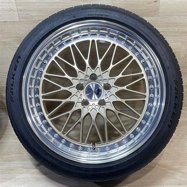 ジャガーXF 等 レオンハルト バイファル 9 19 38 10 35 5 H 108 ファルケン FK 520 L 245 40 R 275 19インチ 4本セット 002