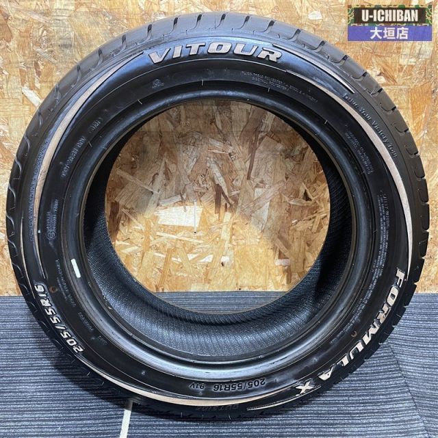 バリ溝 VITOUR フォーミュラX 205 55 R 16 タイヤ 2本 86 BRZ カローラ オーリス リーフ 等に 岐阜大垣 002