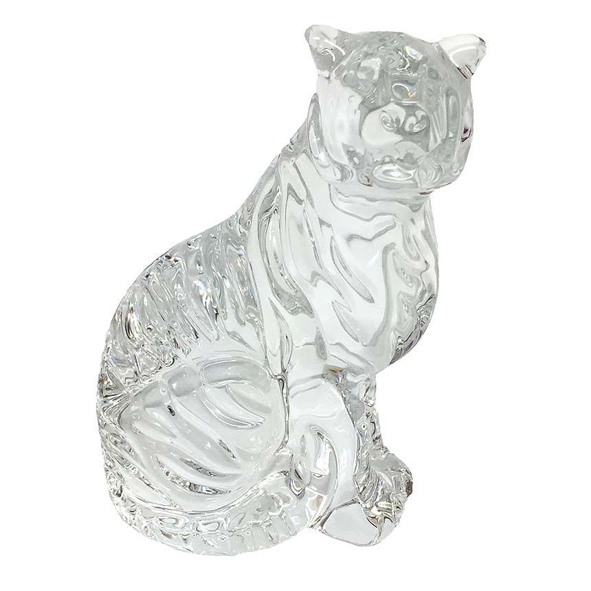 Baccarat バカラ フィギュア フィギュリン 虎 寅 タイガー トラ クリスタルガラス Zodiac Tiger Clear 2605028 置物 オブジェ aq 7858