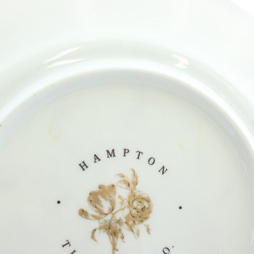  ティファニー TIFFANY - CO. ハンプトン HAMPTON 皿 プレート 食器 セット 花柄 ロゴ 白 ホワイト ゴールド色 XZ GY 11 その他 キッチン 食器