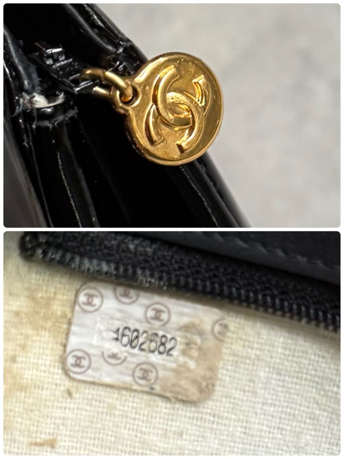セール 希少品 CHANEL シャネル ココマーク ポーチ 黒 ゴールド金具