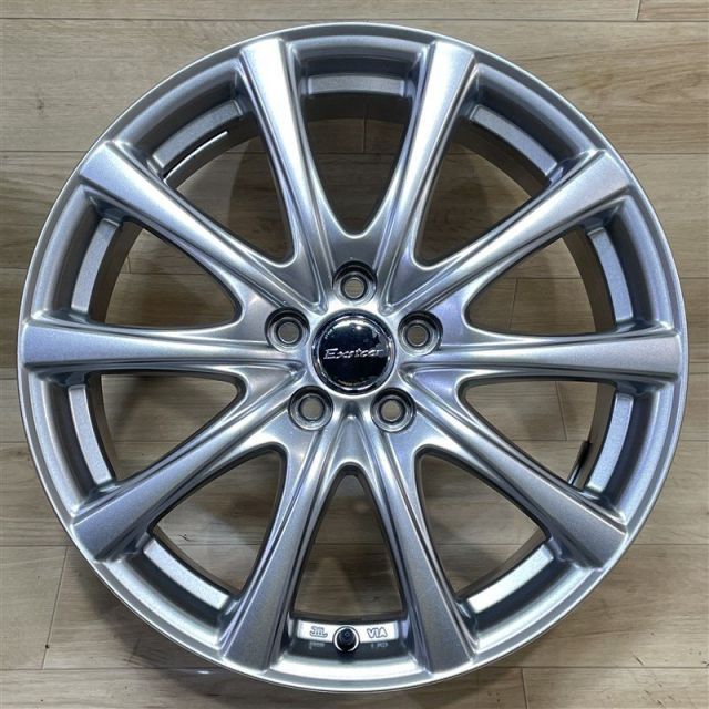 プリウス カローラスポーツ 86 BRZ 等 エクスター 7 17 50 5 H 100 17インチ ホイール 4本セット 009