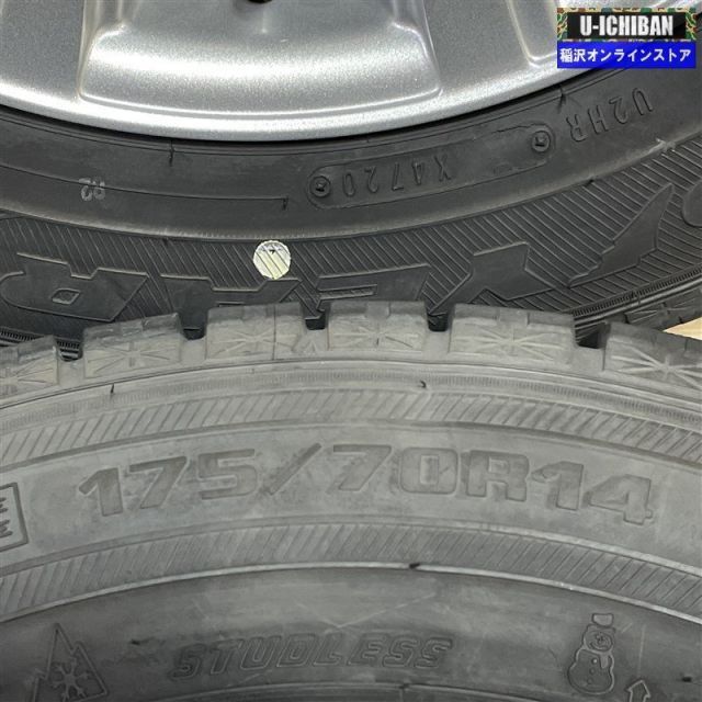  アクア スイフト ヤリス 等 エクスター 5 14 38 4 H 100 グッドイヤー アイスナビ6 175 70 R 14インチ スタッドレス 4本 792285 009 k 14インチ タイヤ ホイールセット