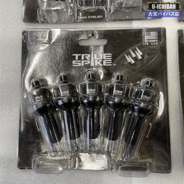  トゥルースパイク ＴＲＵＥSPIKE ラグボルト 5本 x M 12 1 5 28 mm 60テーパー ブラック LG 14260 004 ホイールナット タイヤ ホイール