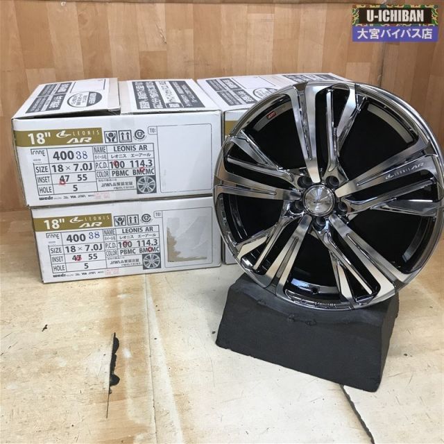 アウトレット レオニスAR 18インチ 7 J 47 5 H 100 BMCMC 4本 レクサスCT 50プリウス カローラツーリング スポーツ 86 BRZ 004
