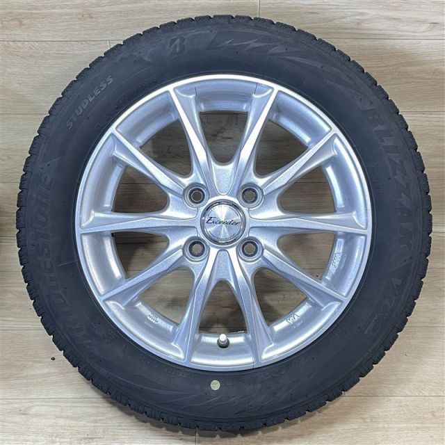 軽 軽自動車 等 エクシーダ 4 5 14 45 H 100 ブリヂストン VRX 2 155 65 R 14インチ スタッドレス 4本セット 009