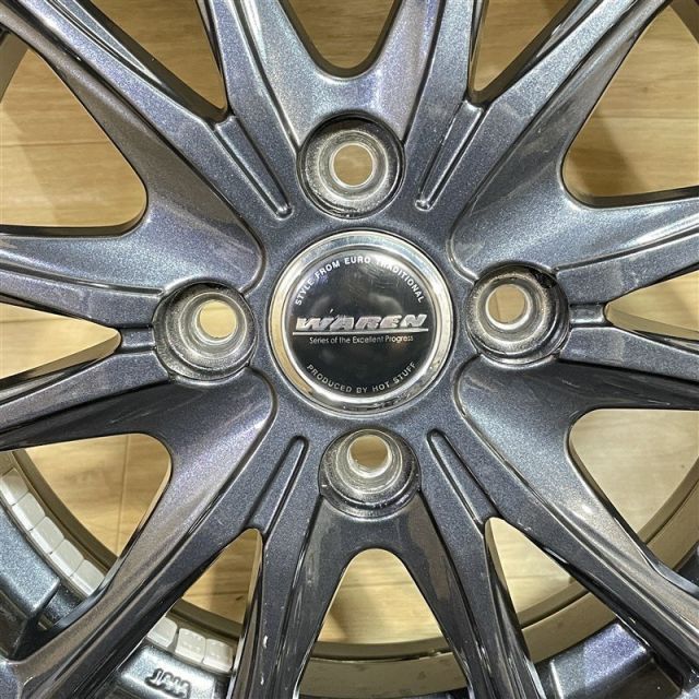  軽 軽自動車 等 WAREN 4 5 14 45 H 100 2020年製 ダンロップ WM 02 155 65 R 14インチ スタッドレス 4本セット 009 14インチ タイヤ ホイールセット