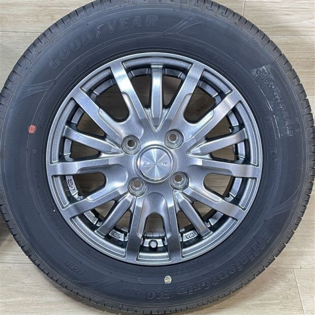 軽 軽自動車 等 レーベン 4 13 42 H 100 製 グッドイヤー エフィシェントグリップ エコ 145 80 R 13インチ 4本セット 009