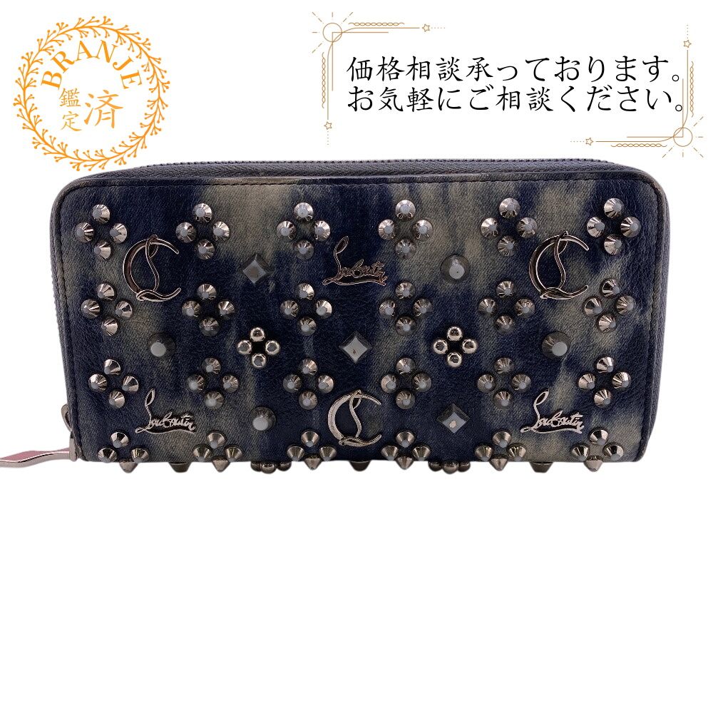 【みゆ様】クリスチャンルブタン パネトーネ スタッズ コンパクトウォレット みゆ様】クリスチャンルブタン パネトーネ スタッズ コンパクト