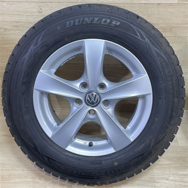 VW ポロ 等 AGA 5 14 40 H 100 ダンロップ WM 01 185 70 R 14インチ スタッドレス 4本セット 009 k