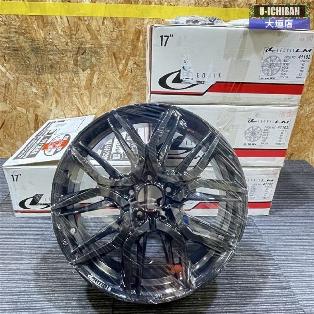  アウトレット ウェッズ レオニスLM 17インチ 6 5 J 42 H 100 PBMC 4本 ライズ ロッキー ハイブリッド プリウス 岐阜大垣 002 17インチ ホイール