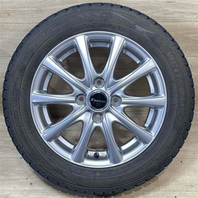 軽 軽自動車 等 エクスター 4 5 14 45 H 100 2020年製 ダンロップ WM 02 155 65 R 14インチ スタッドレス 4本セット 009