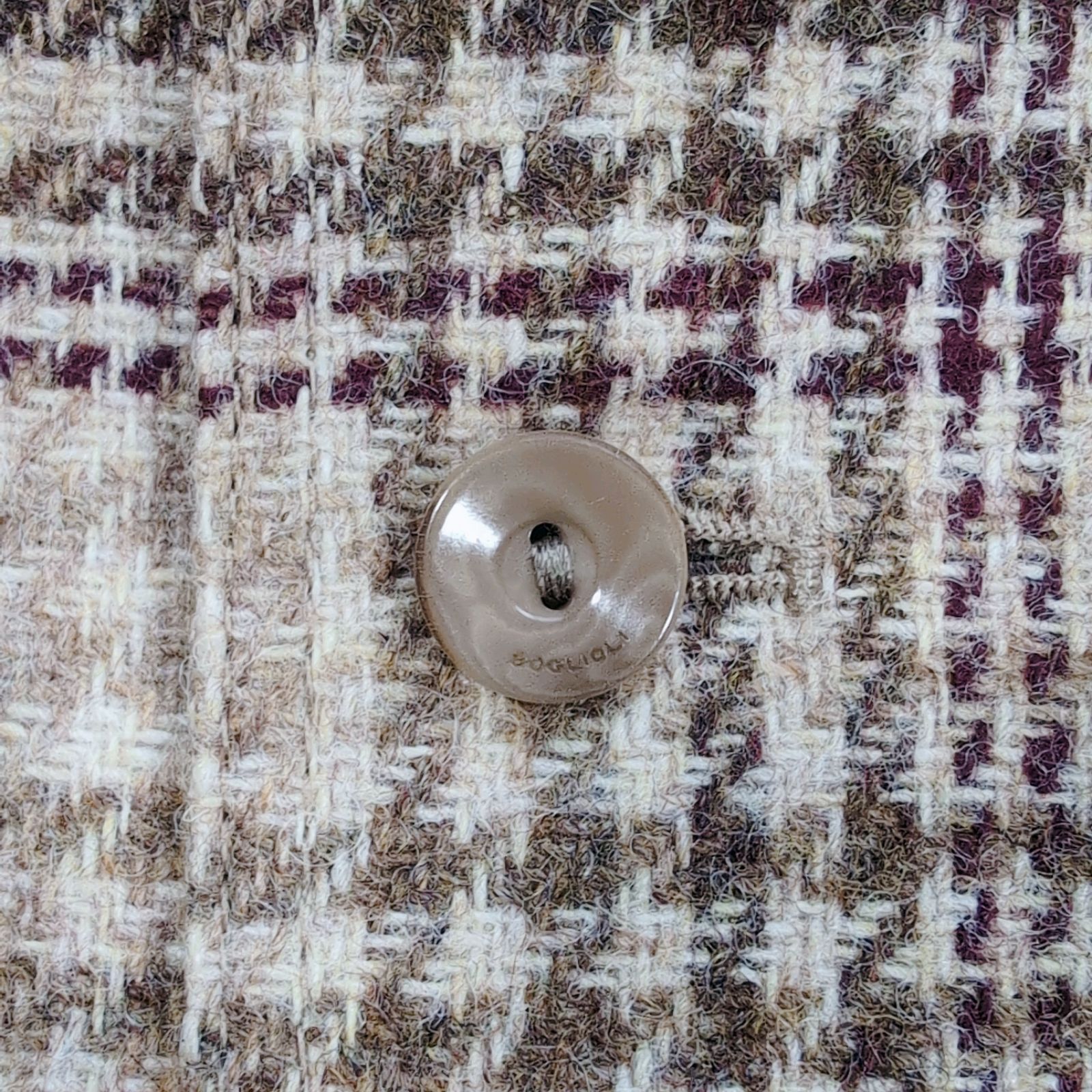 BOGLIOLI イタリア製 ウールツイードベスト ジレ 4ポケット ハウンド