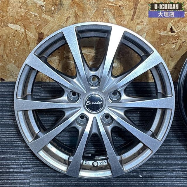 セレナ オーリス ルミオン 等 エクシーダ 6 15 43 5 H 114 3 ホイール 4本 002