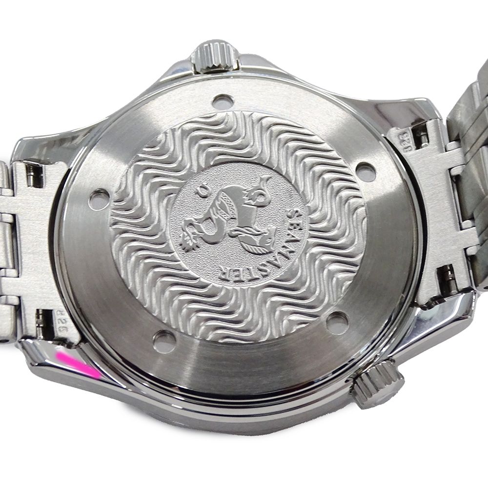  オメガ OMEGA シーマスター 2532 80 時計 メンズ ブランド 300 m プロフェショナル デイト 自動巻き AT ステンレス SS シルバー ネイビー 磨き済み 自動巻き時計 腕時計(アナログ)