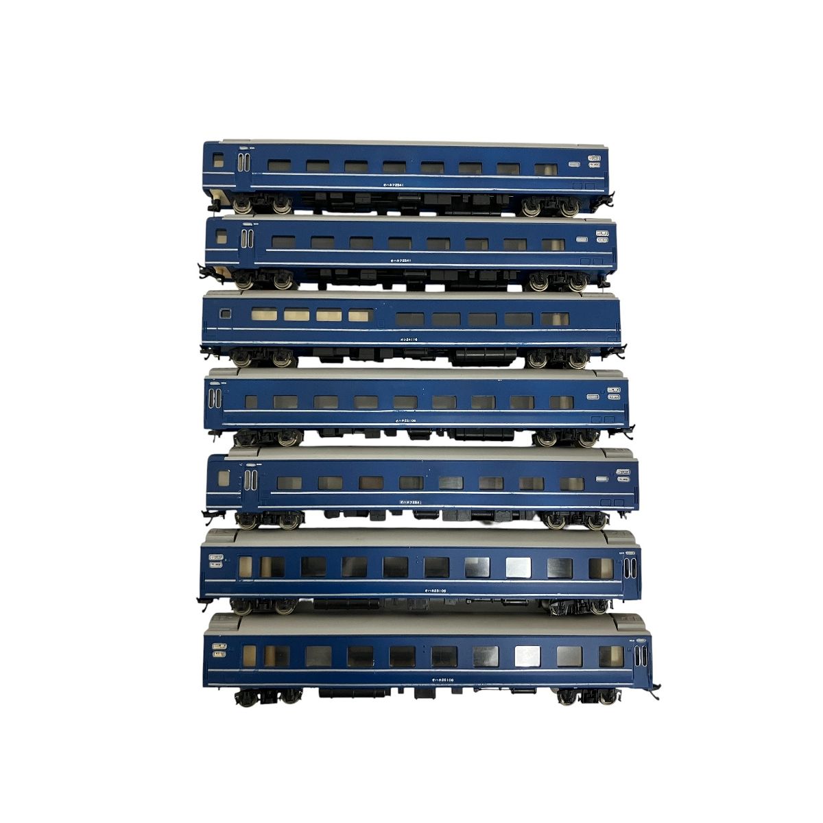 HOゲージ ブルートレイン客車 7両セット ブルートレイン HOゲージ 7