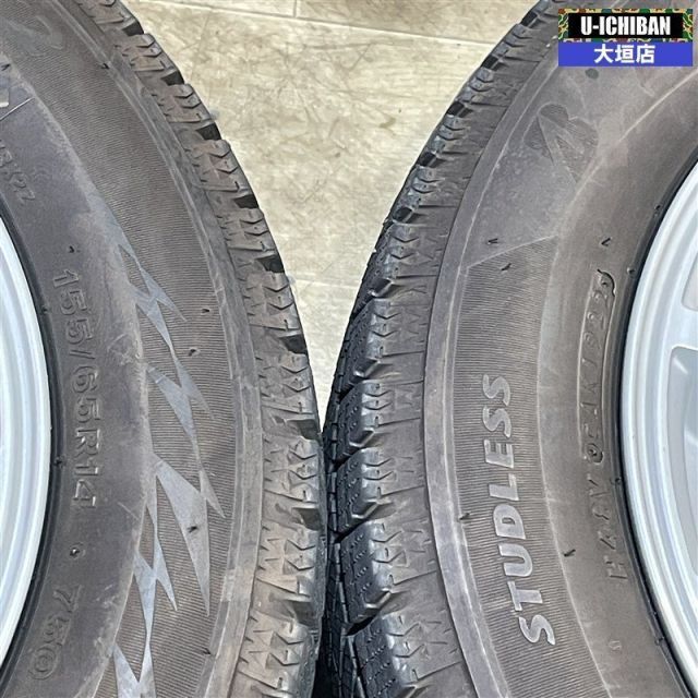  軽 軽自動車 等 FANG 4 5 14 45 H 100 製 ブリヂストン VRX 2 155 65 R 14インチ スタッドレス 4本セット 002 14インチ タイヤ ホイールセット