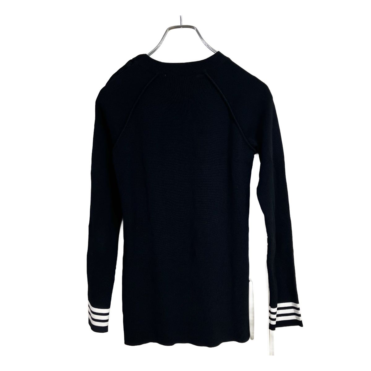 BORDERS at BALCONY SINGLE PEARL TOP 36 ブラック／黒 ボーダーズ