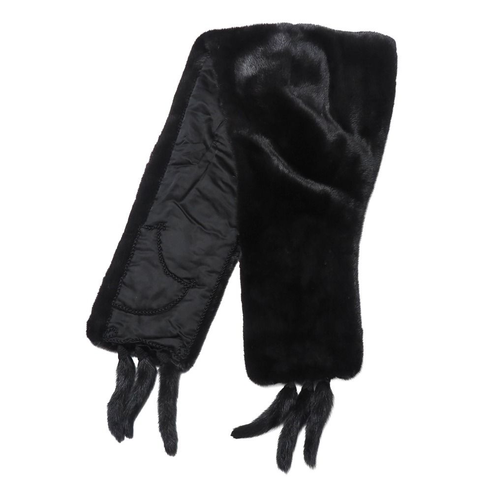 美品 SAGA MINK 毛皮 ストール マフラー 成人式 サガ ミンク SAGA MINK サガミンク ストール ミンクファー フリンジ ショール ティ