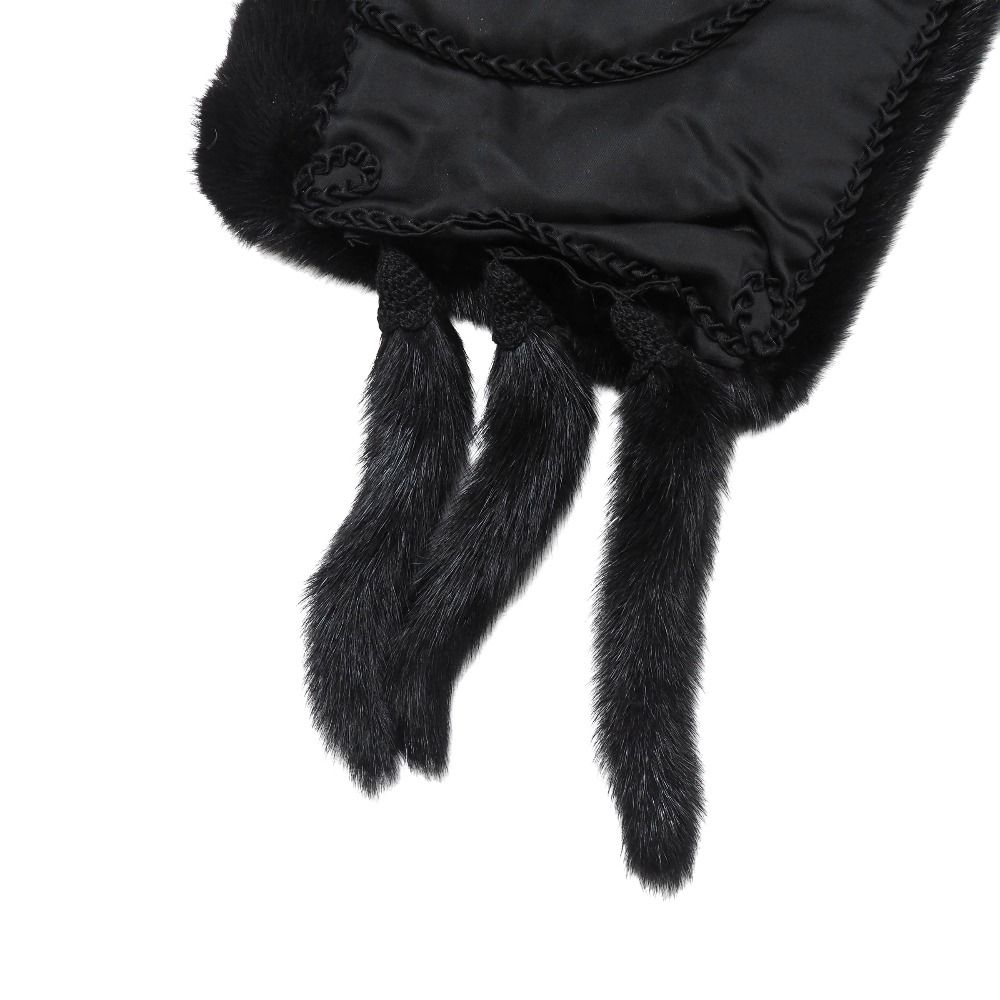 SAGA MINK サガミンク ストール ミンクファー フリンジ ショール ティ