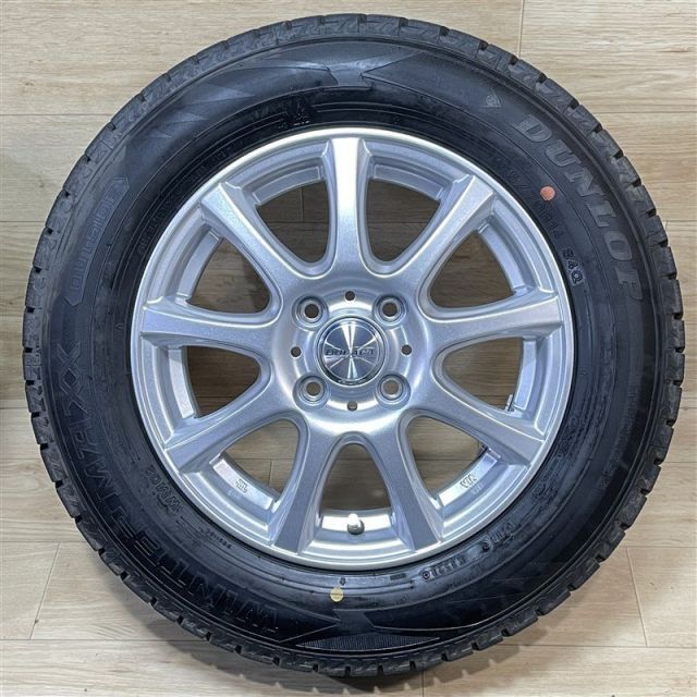 GK系 フィット 等 DUFACT 5 14 50 4 H 100 2020年製 ダンロップ WM 02 175 70 R 14インチ スタッドレス 4本セット 009