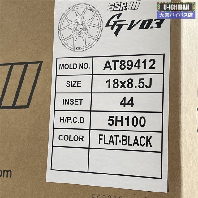  アウトレット SSR GT V 03 18インチ 8 5 J 44 H 100 ホイールのみ 4本セット GR 86 BRZ など 004 18インチ ホイール
