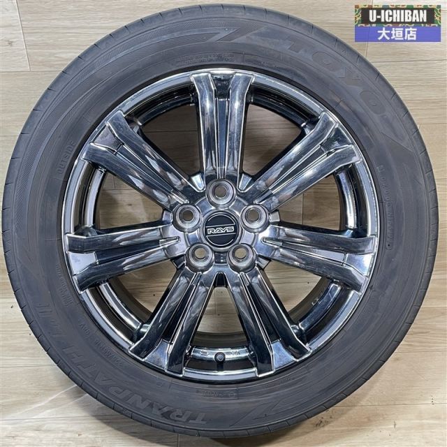 ミツビシ RAYS製 デリカD 5 OP 7 18 38 H 114 3 トーヨー トランパス LuⅡ 225 55 R 製 18インチ 4本セット 002