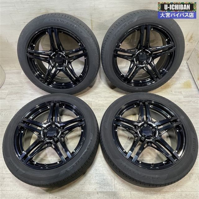 デリカD 5 等 レイズ ベルサス VV 52 S 8 19 45 H 114 3 ピレリ POWERGY 245 R 19インチ 4本セット 004 i