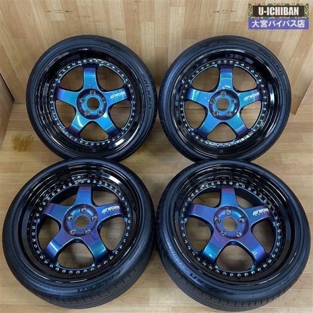 WORK マイスター S 1 3 P 20インチ 9 0 J 32 A 10 42 O 5 H 114 amp 235 35 R 20 265 30 製 ファルケン FK 520 L 4本set 004