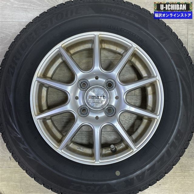 軽 軽自動車 等 スマート 4 13 42 H 100 ブリヂストン VRX 2 145 80 R 13インチ スタッドレス 4本セット 009 k