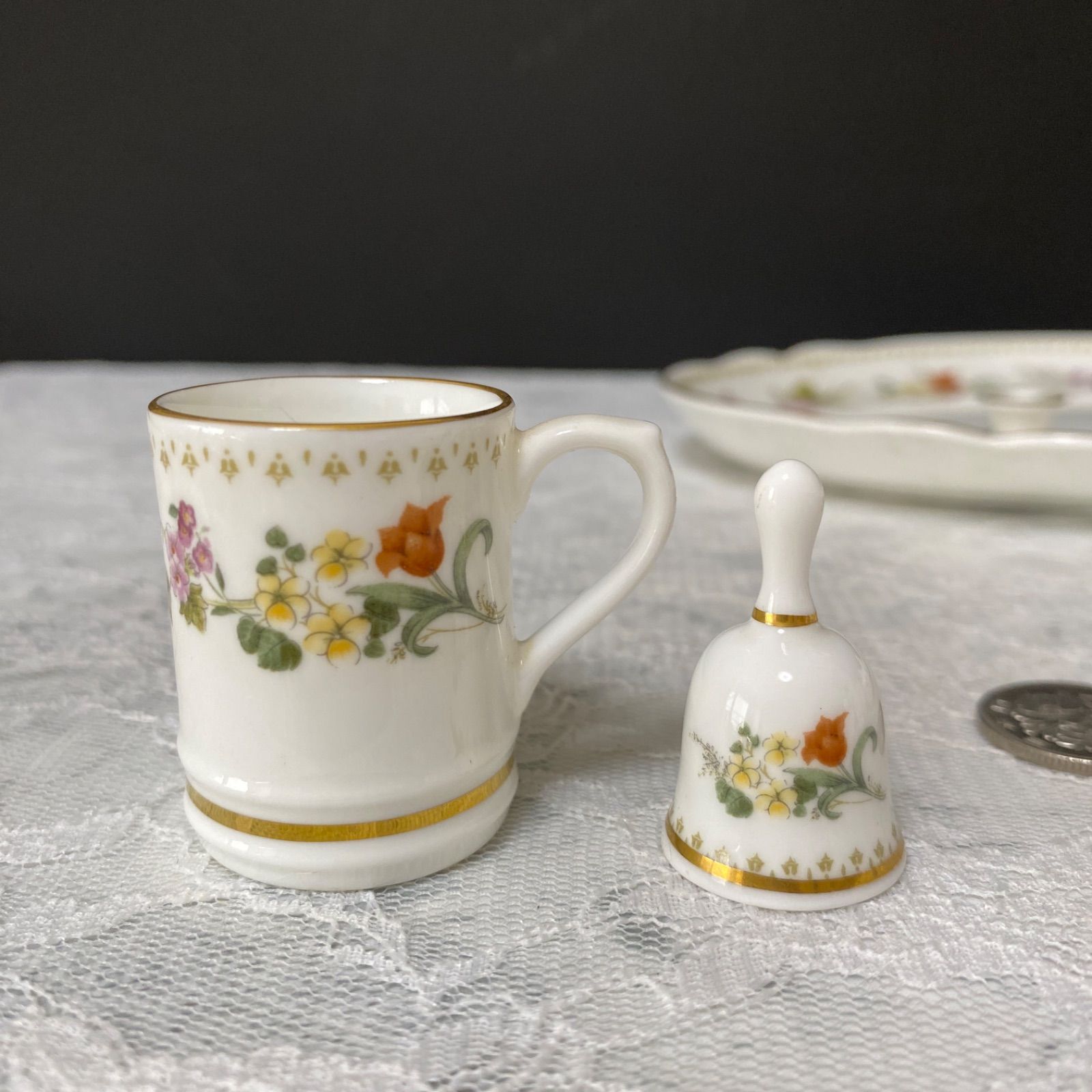 ウェッジウッド ミラベル ミニチュア ティーセット コーヒーセット