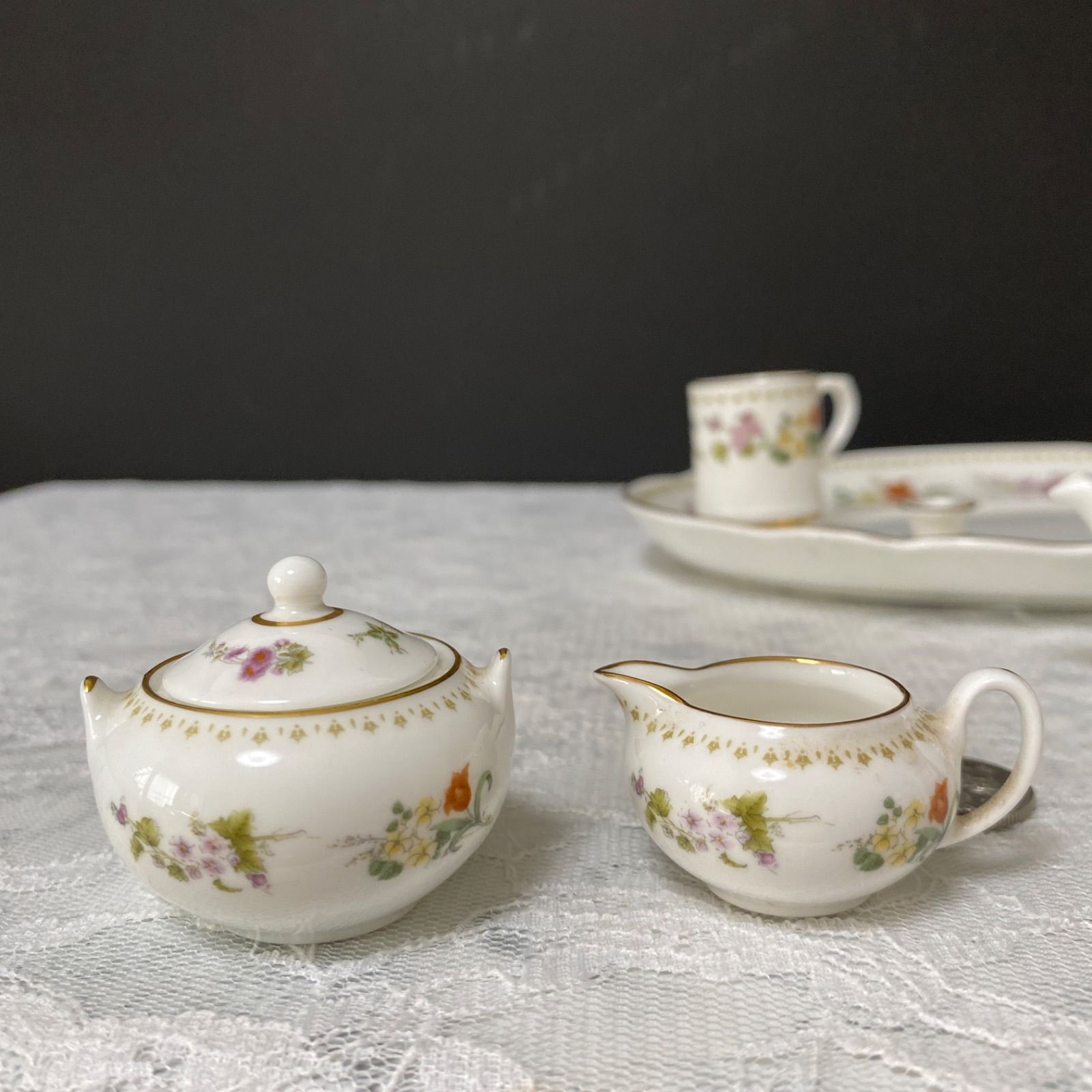 ウェッジウッド ミラベル ミニチュア ティーセット コーヒーセット