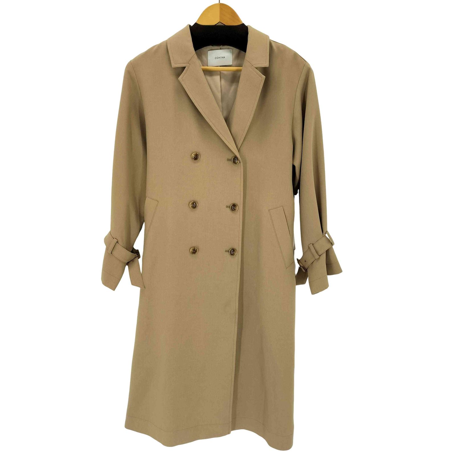 COHINA(コヒナ) ベーシックとろみトレンチコート レディース  SHORT【中古】【ブランド古着バズストア】 コヒナ COHINA ベーシックとろみトレンチコート レディース SHORT