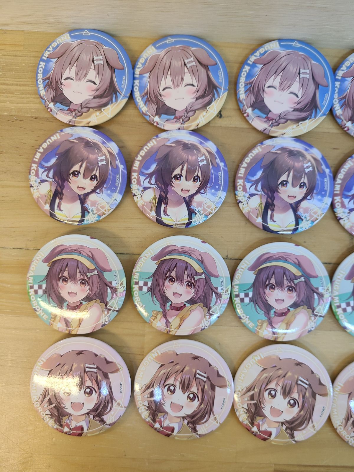 ホロライブ -Art Selection- 戌神ころね オンリー 缶バッチ 8種 各5点 計40点セット E 4285-001 78