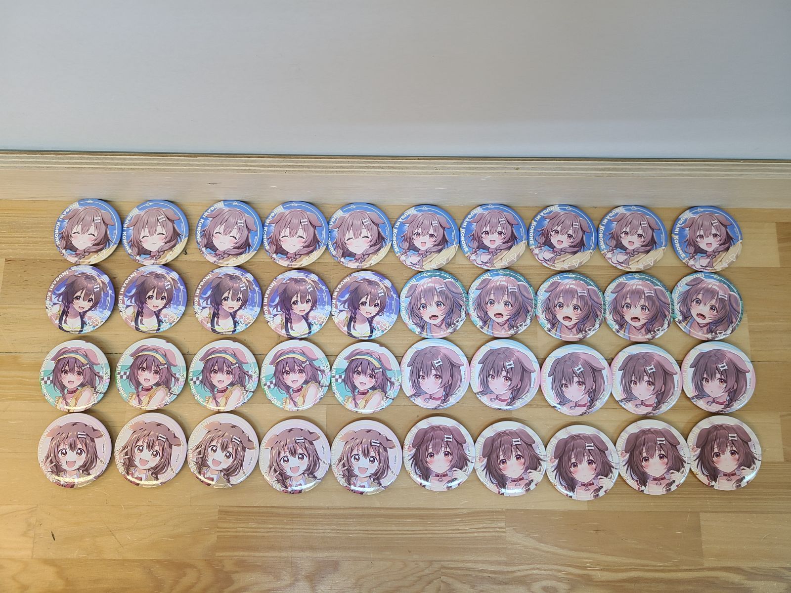 ホロライブ -Art Selection- 戌神ころね オンリー 缶バッチ 8種 各5点 計40点セット E 4285-001 78