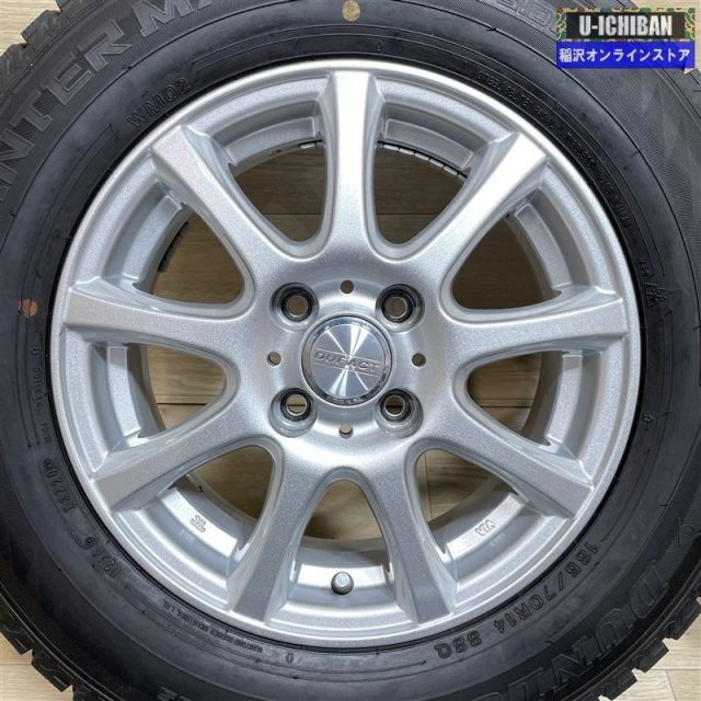 E 12ノート 120系カローラフィールダー 等 DUFACT 5 14 42 4 H 100 ダンロップ WM 02 185 70 R 14インチ スタッドレス 009