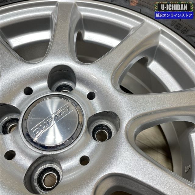  E 12ノート 120系カローラフィールダー 等 DUFACT 5 14 42 4 H 100 ダンロップ WM 02 185 70 R 14インチ スタッドレス 009 14インチ タイヤ ホイールセット