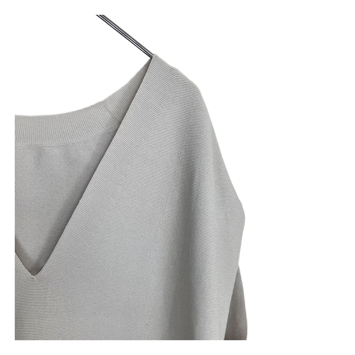  Whim Gazette 2025 SS ホールガーメントプルオーバー F グレージュ ウィムガゼット ノースリーブ ニット セーター