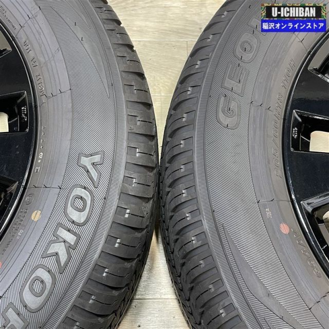 新車外し 少走行 ミツビシ トライトン アルミホイール 7 5 18 46 6 H 139 ヨコハマ ジオランダー G 94 265 60 R 18インチ 4本セット 009 ローダウン仕様 18インチ 