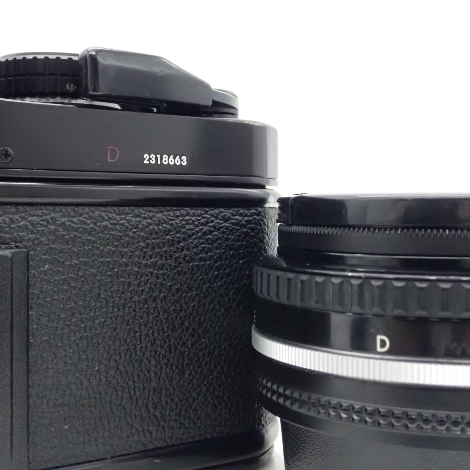 コレクター向け D刻印セット Nikon FE 2 ブラック 一眼レフフィルムカメラ 2318663 Ais Ai s Nikkor 50 mm f 1 8 標準 単焦点 パンケーキ マニュアル レンズ 2223299 セット